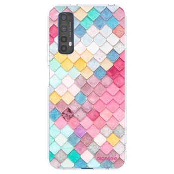 Picasee διαφανής θήκη σιλικόνης Realme 7 - Colorful roof