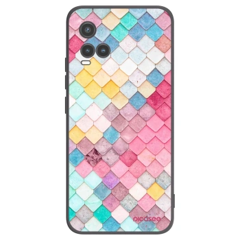 Picasee Μαύρη θήκη σιλικόνης για Vivo Y33s - Colorful roof