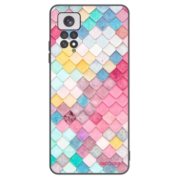 Picasee Μαύρη θήκη σιλικόνης για Xiaomi Redmi Note 11 - Colorful roof