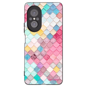 Picasee Μαύρη θήκη σιλικόνης για Huawei Nova 9 SE - Colorful roof