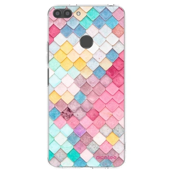 Picasee διαφανής θήκη σιλικόνης Huawei P Smart - Colorful roof