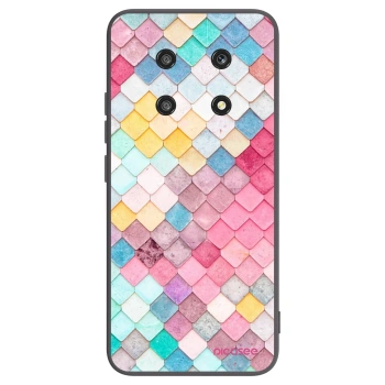 Picasee Μαύρη θήκη σιλικόνης για Honor Magic4 Lite 5G - Colorful roof