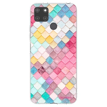 Picasee διαφανής θήκη σιλικόνης Realme C21Y - Colorful roof