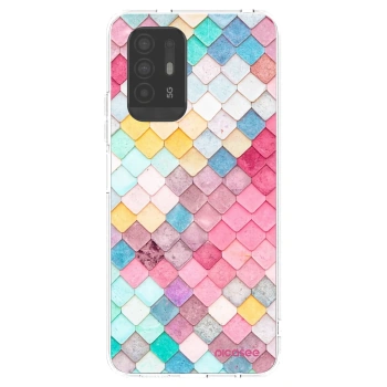 Picasee διαφανής θήκη σιλικόνης OPPO A94 5G - Colorful roof