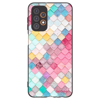 Picasee Μαύρη θήκη σιλικόνης για Samsung Galaxy A23 A235F 4G - Colorful roof
