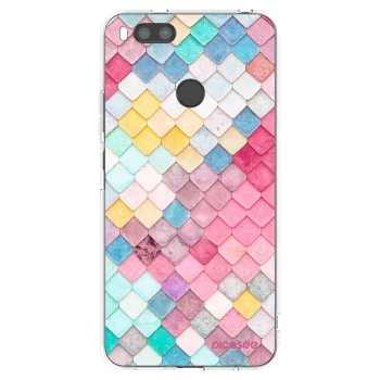 Picasee διαφανής θήκη σιλικόνης Xiaomi Redmi A1 - Colorful roof