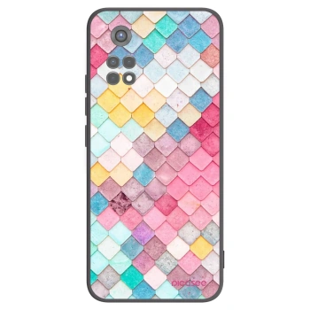 Picasee Μαύρη θήκη σιλικόνης για Xiaomi Redmi Note 11S 5G - Colorful roof