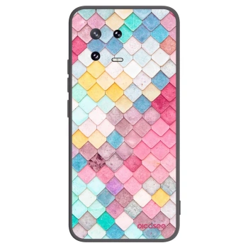 Picasee Μαύρη θήκη σιλικόνης για Xiaomi 13 Pro - Colorful roof