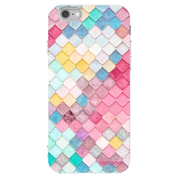 Picasee διαφανής θήκη σιλικόνης Apple iPhone 6/6S - Colorful roof