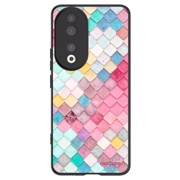 Picasee Μαύρη θήκη σιλικόνης για Honor 90 5G - Colorful roof