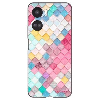 Picasee Μαύρη θήκη σιλικόνης για Honor 90 Lite 5G - Colorful roof