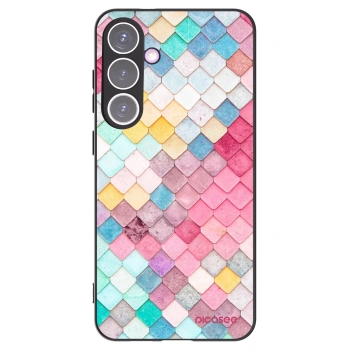 Picasee Μαύρη θήκη σιλικόνης για Samsung Galaxy S24+ S926B 5G - Colorful roof