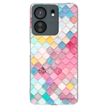 Picasee διαφανής θήκη σιλικόνης Xiaomi Redmi 13C 4G - Colorful roof