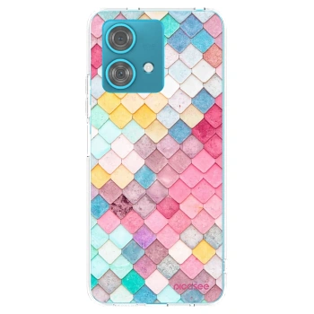 Picasee διαφανής θήκη σιλικόνης Motorola Edge 40 Neo - Colorful roof