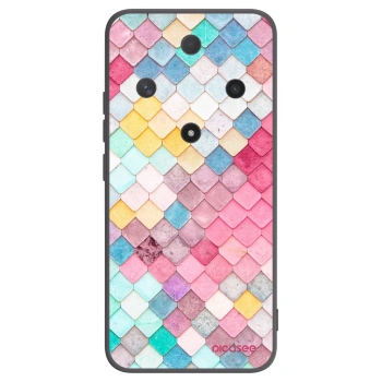Picasee Μαύρη θήκη σιλικόνης για Honor Magic6 Lite 5G - Colorful roof