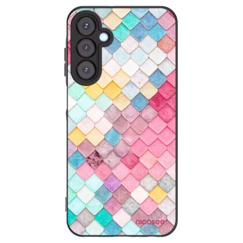 Picasee Μαύρη θήκη σιλικόνης για Samsung Galaxy A25 A256B 5G - Colorful roof