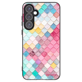 Picasee Μαύρη θήκη σιλικόνης για Samsung Galaxy A55 5G A556B - Colorful roof