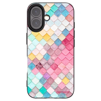 Picasee Μαύρη θήκη σιλικόνης για Apple iPhone 16 - Colorful roof