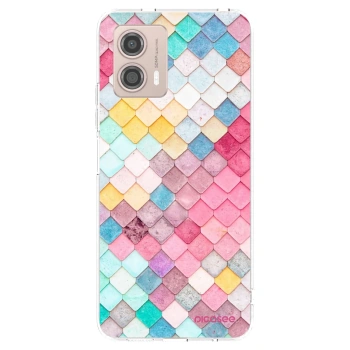 Picasee διαφανής θήκη σιλικόνης Motorola Moto G53 5G - Colorful roof