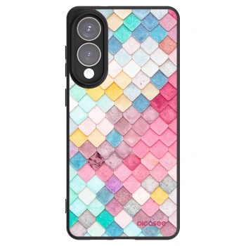 Picasee Μαύρη θήκη σιλικόνης για Samsung Galaxy S25 Edge 5G - Colorful roof