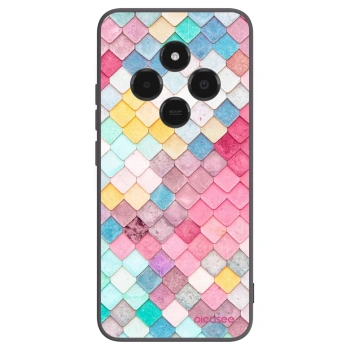 Picasee Μαύρη θήκη σιλικόνης για Xiaomi Poco C75 - Colorful roof