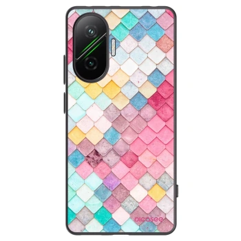 Picasee Μαύρη θήκη σιλικόνης για Xiaomi Poco F7 Pro 5G - Colorful roof