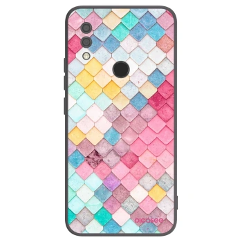 Picasee Μαύρη θήκη σιλικόνης για Xiaomi Redmi 7 - Colorful roof