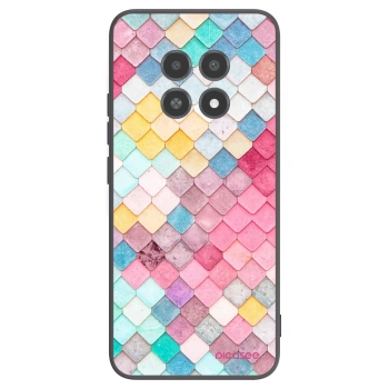 Picasee Μαύρη θήκη σιλικόνης για Realme 12X - Colorful roof