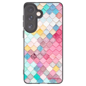 Picasee Μαύρη θήκη σιλικόνης για Samsung Galaxy S26+ - Colorful roof