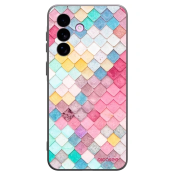 Picasee Μαύρη θήκη σιλικόνης για Samsung Galaxy A57 5G - Colorful roof