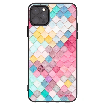 Picasee Μαύρη θήκη σιλικόνης για Apple iPhone 11 Pro Max - Colorful roof