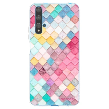 Picasee διαφανής θήκη σιλικόνης Huawei Nova 5T - Colorful roof