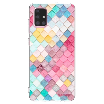 Picasee διαφανής θήκη σιλικόνης Samsung Galaxy A71 A715F - Colorful roof