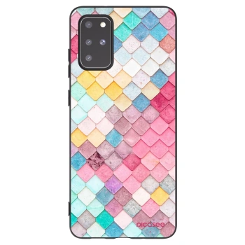 Picasee Μαύρη θήκη σιλικόνης για Samsung Galaxy S20+ G985F - Colorful roof