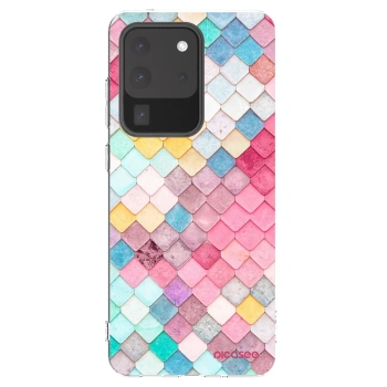 Picasee διαφανής θήκη σιλικόνης Samsung Galaxy S20 Ultra 5G G988F - Colorful roof