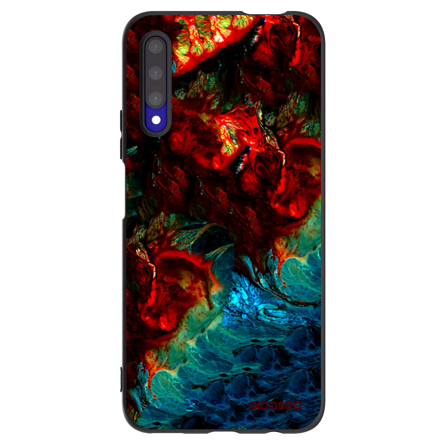Picasee Μαύρη θήκη σιλικόνης για Honor 9X Pro - Universe