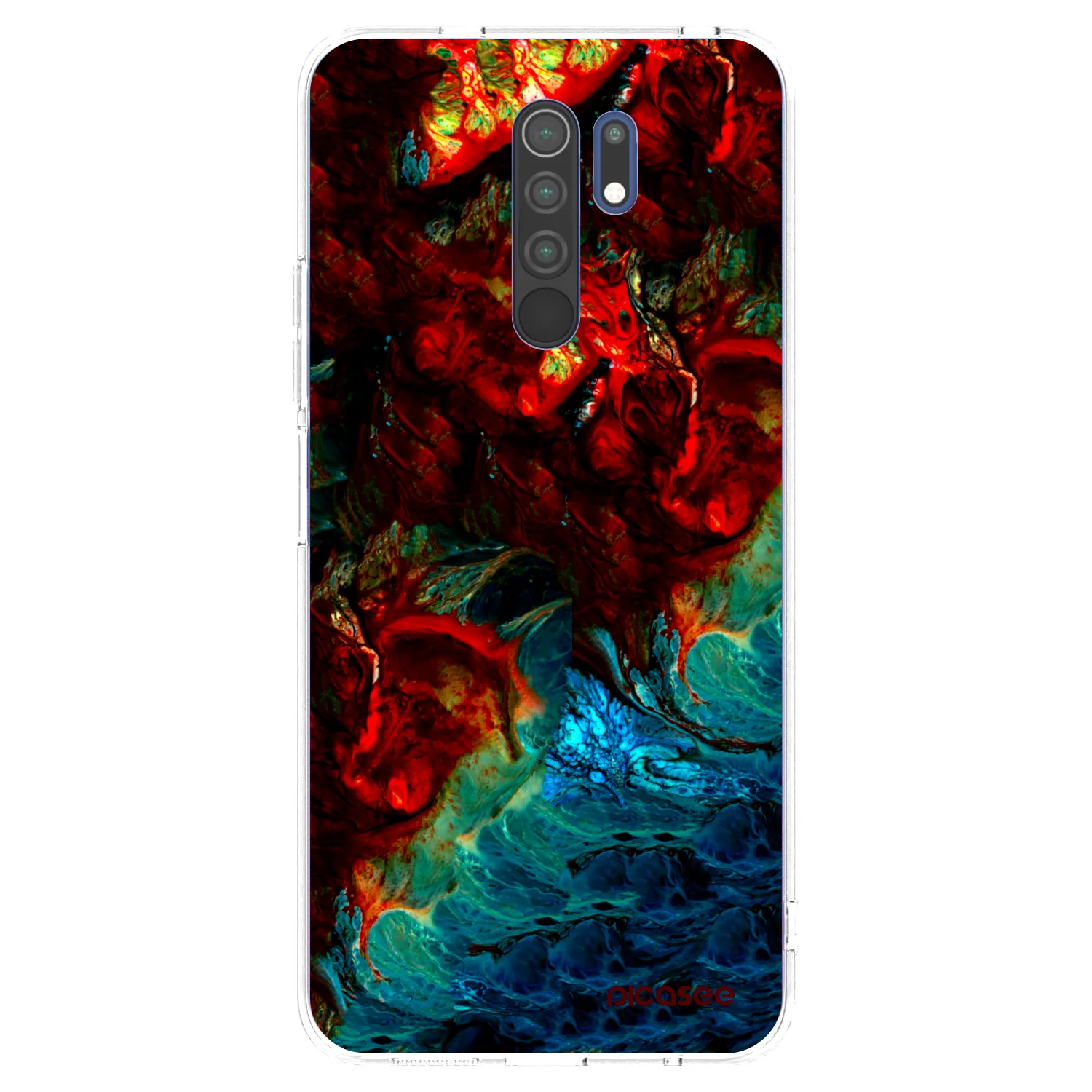 Picasee διαφανής θήκη σιλικόνης Xiaomi Redmi 9 - Universe