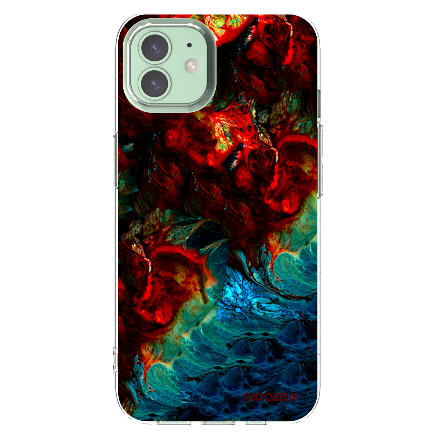 Picasee διαφανής θήκη σιλικόνης Apple iPhone 12 - Universe