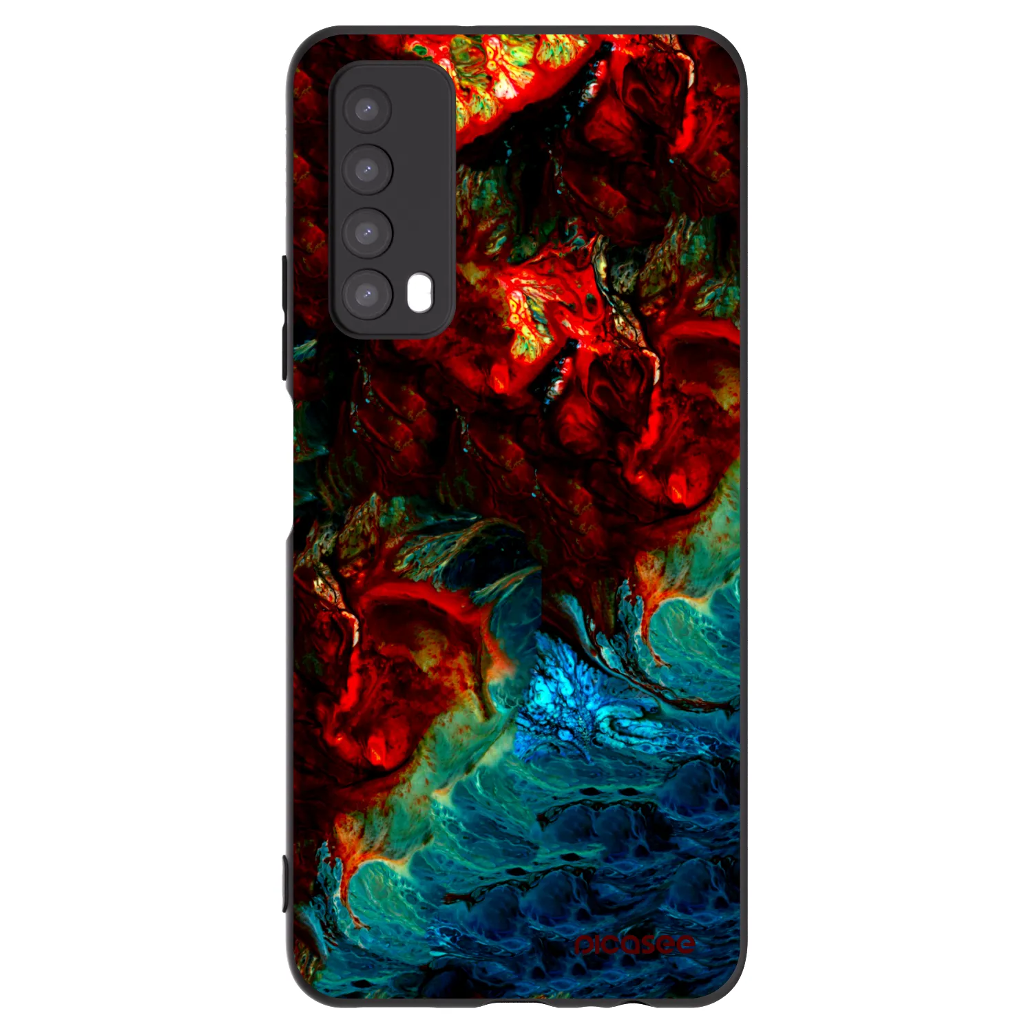 Picasee Μαύρη θήκη σιλικόνης για Huawei P Smart 2021 - Universe