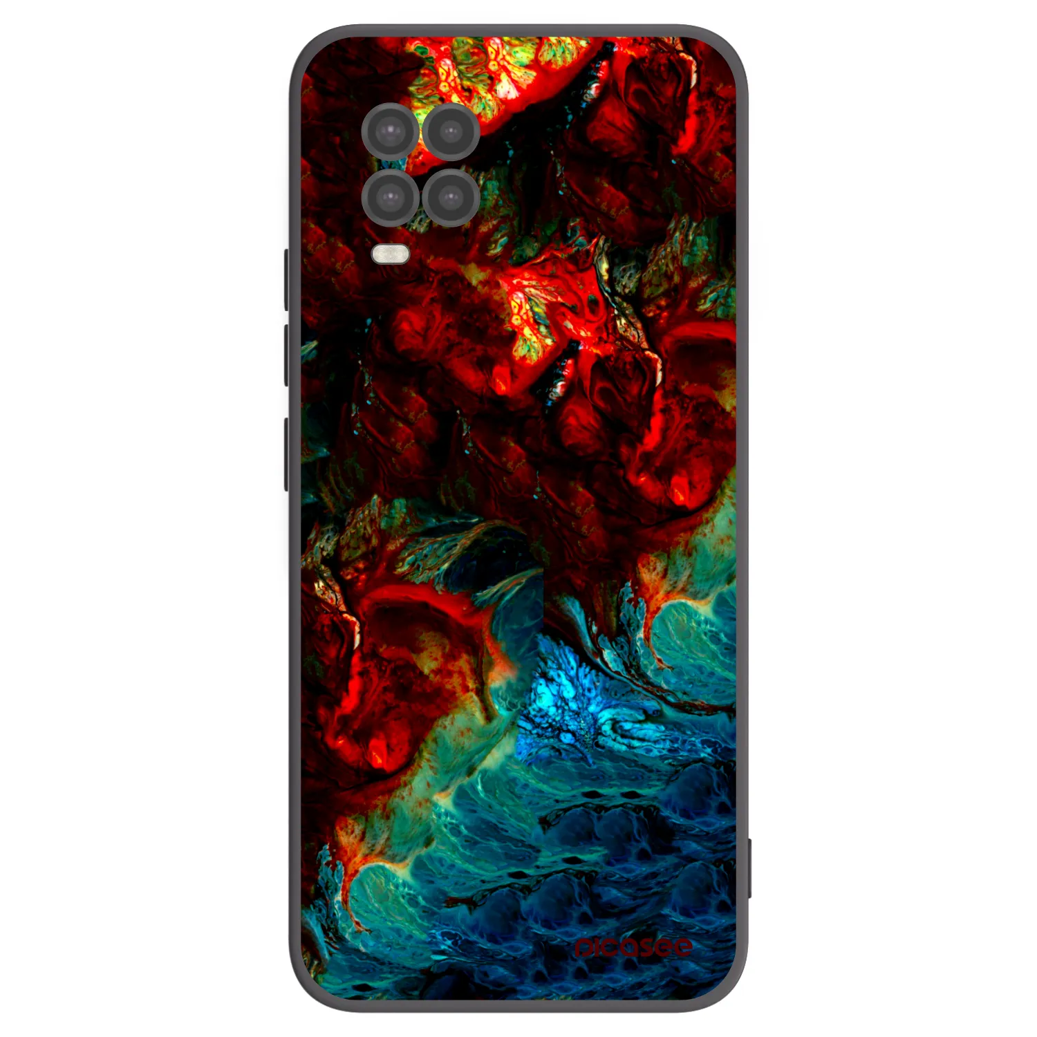 Picasee Μαύρη θήκη σιλικόνης για Xiaomi Mi 10 Lite - Universe