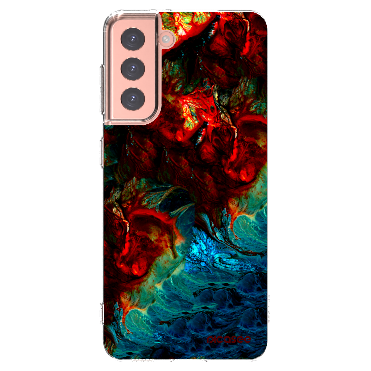 Picasee διαφανής θήκη σιλικόνης Samsung Galaxy S21 5G G991B - Universe