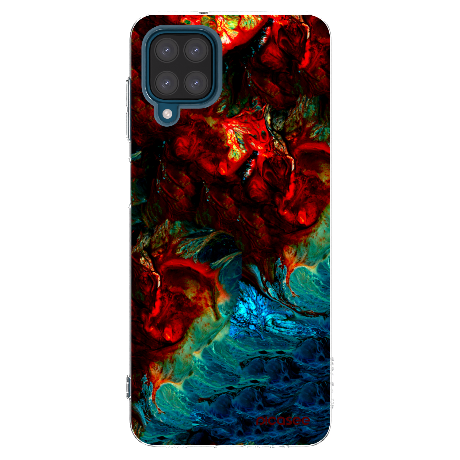 Picasee διαφανής θήκη σιλικόνης Samsung Galaxy A12 A125F - Universe