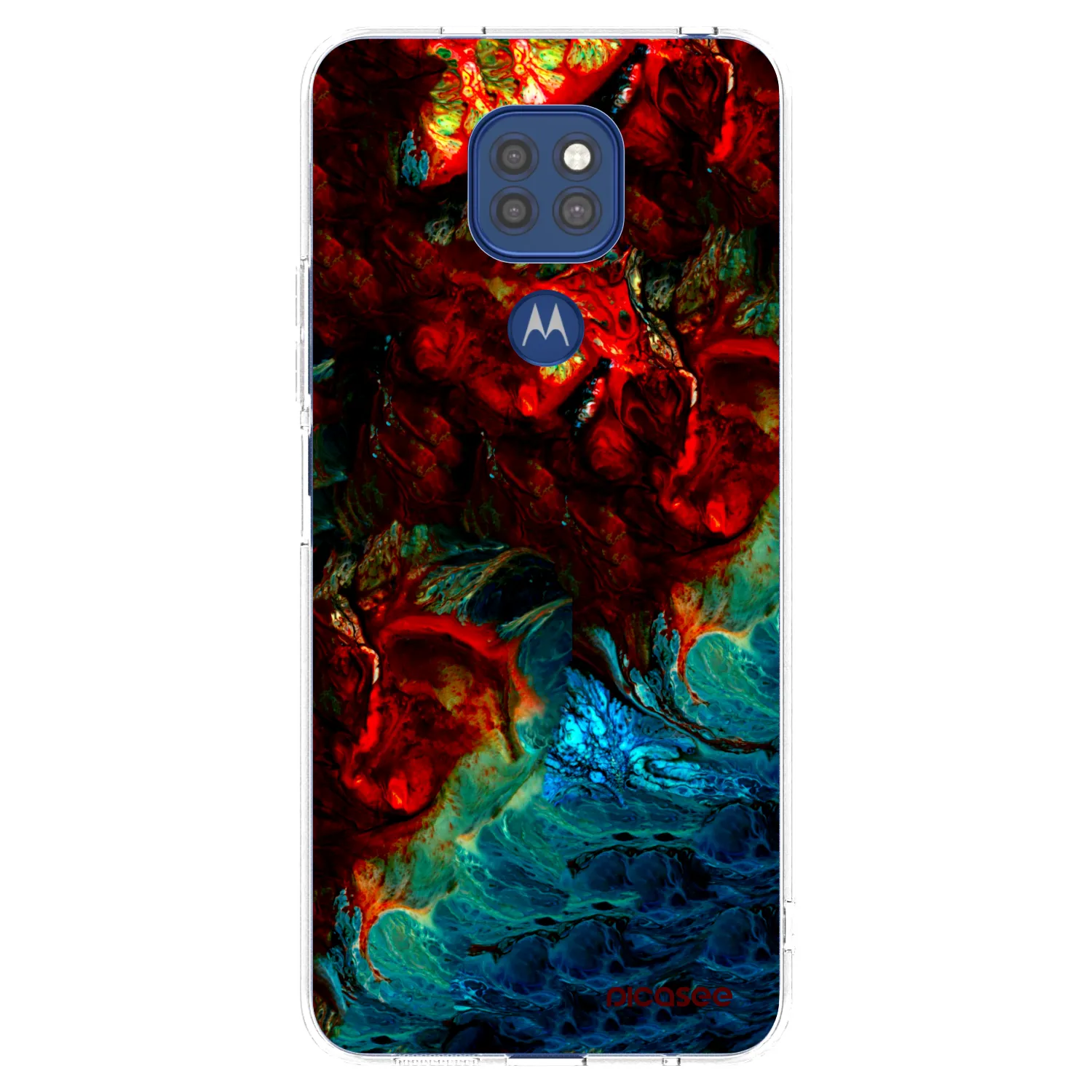 Picasee διαφανής θήκη σιλικόνης Motorola Moto G9 Play - Universe