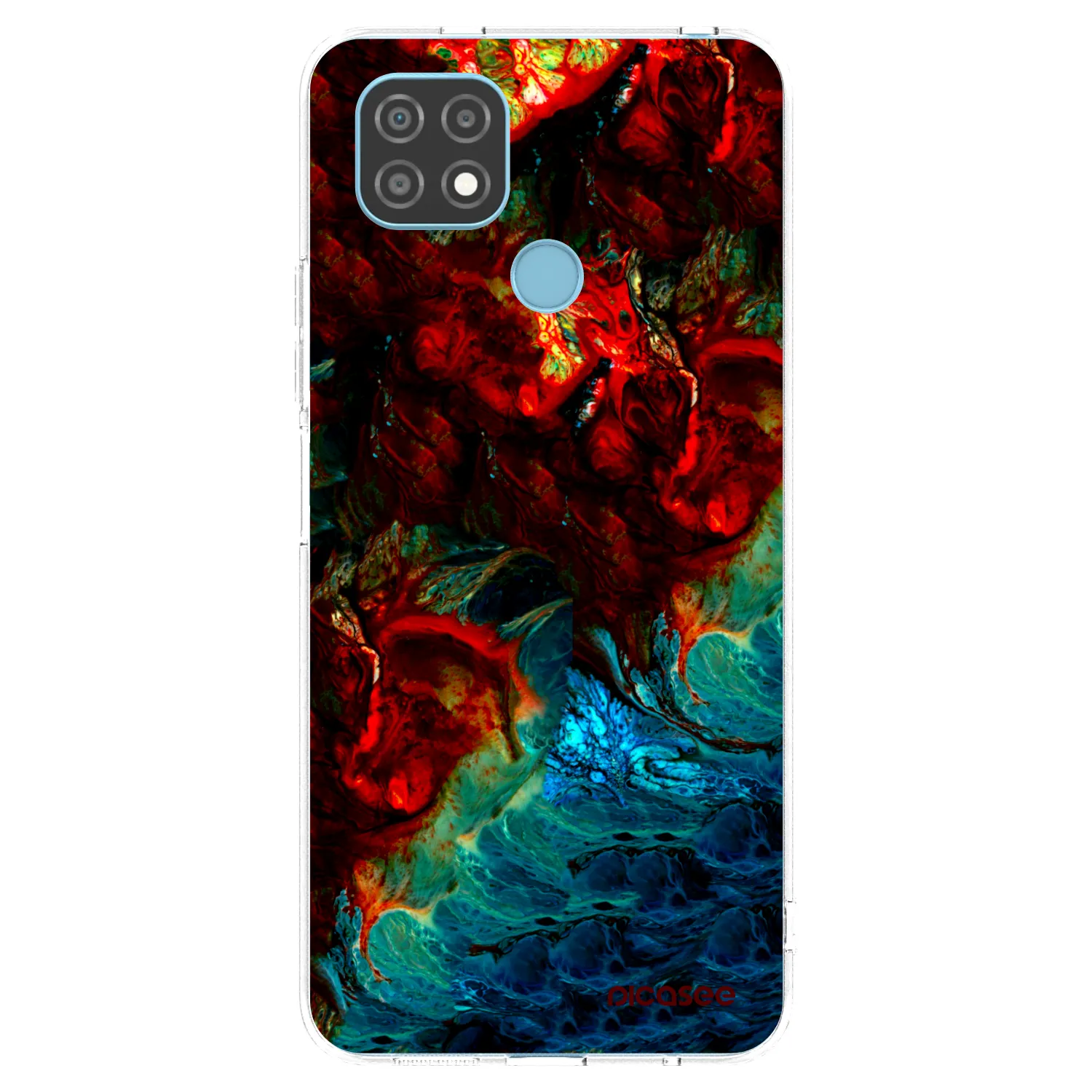 Picasee διαφανής θήκη σιλικόνης Realme C21 - Universe