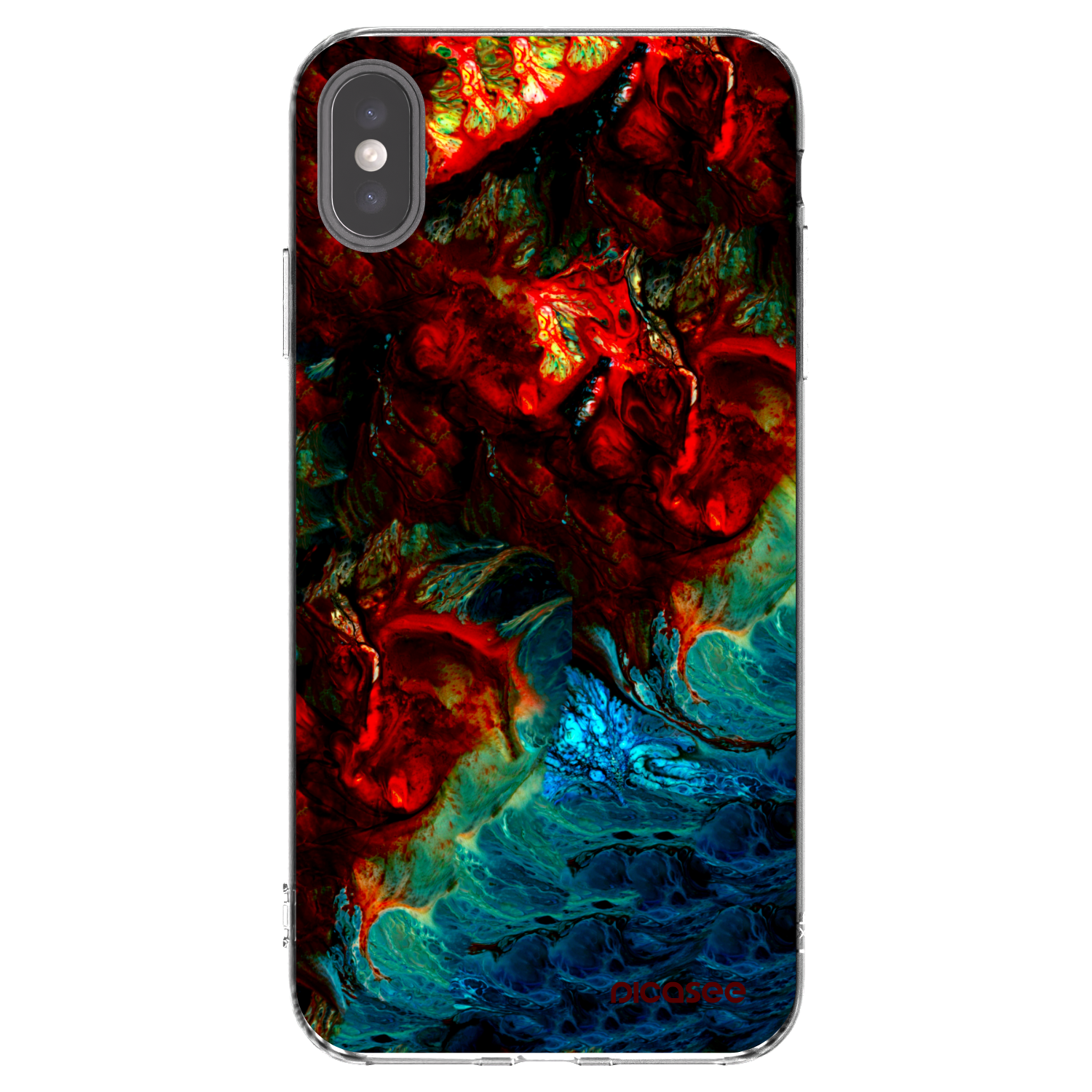 Picasee διαφανής θήκη σιλικόνης Apple iPhone XS Max - Universe