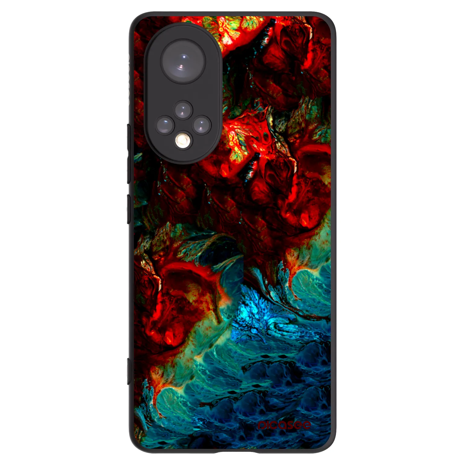 Picasee Μαύρη θήκη σιλικόνης για Huawei Nova 9 - Universe