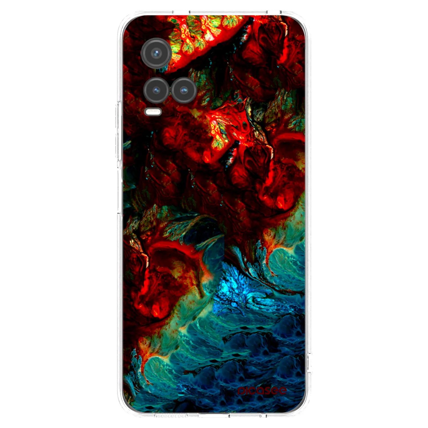 Picasee διαφανής θήκη σιλικόνης Vivo Y33s - Universe