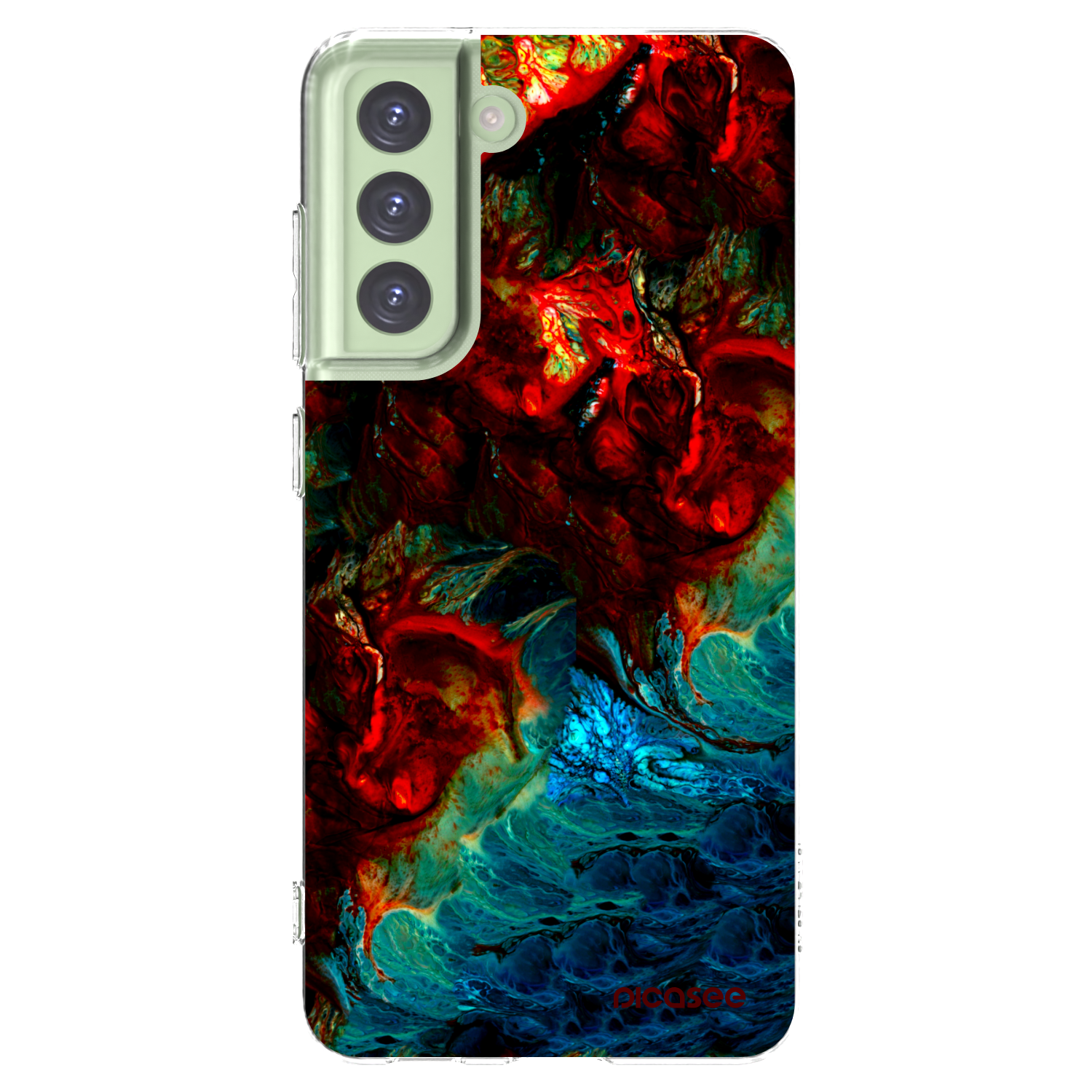 Picasee διαφανής θήκη σιλικόνης Samsung Galaxy S21 FE 5G - Universe