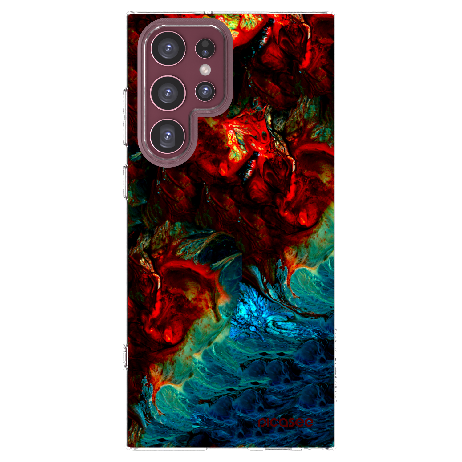 Picasee διαφανής θήκη σιλικόνης Samsung Galaxy S22 Ultra 5G - Universe