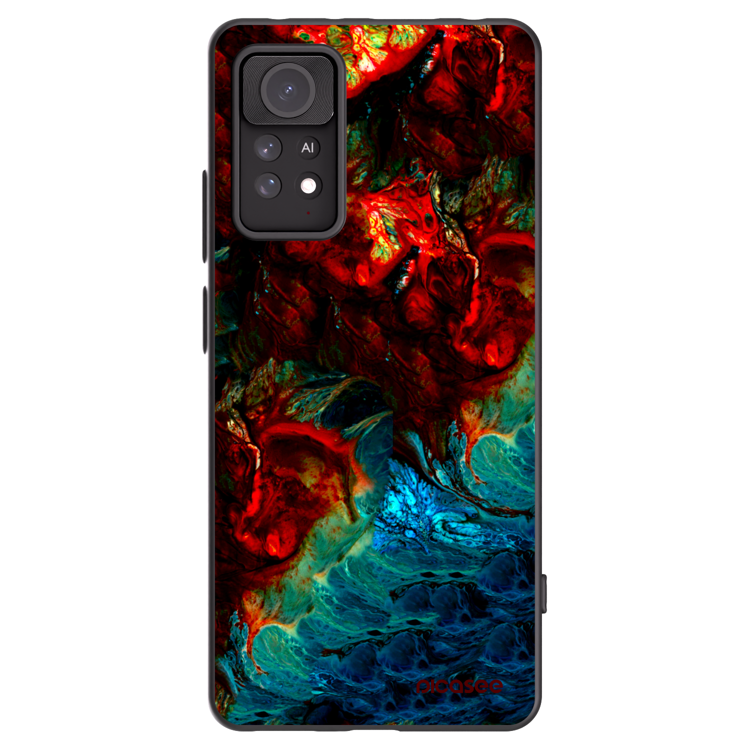Picasee Μαύρη θήκη σιλικόνης για Xiaomi Redmi Note 11 Pro 5G - Universe